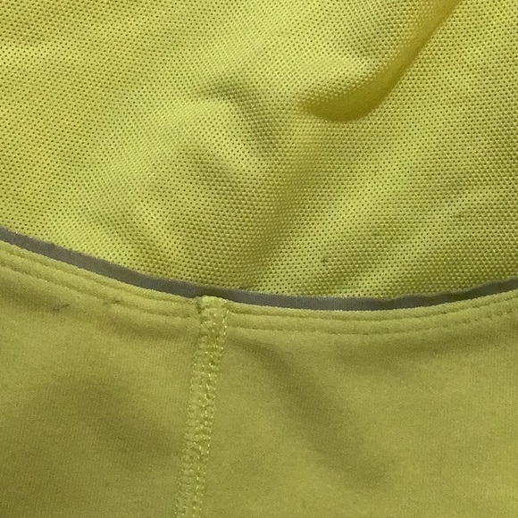 Nike lemon yellow and white shelf bra tank top - Picture 5 of 6